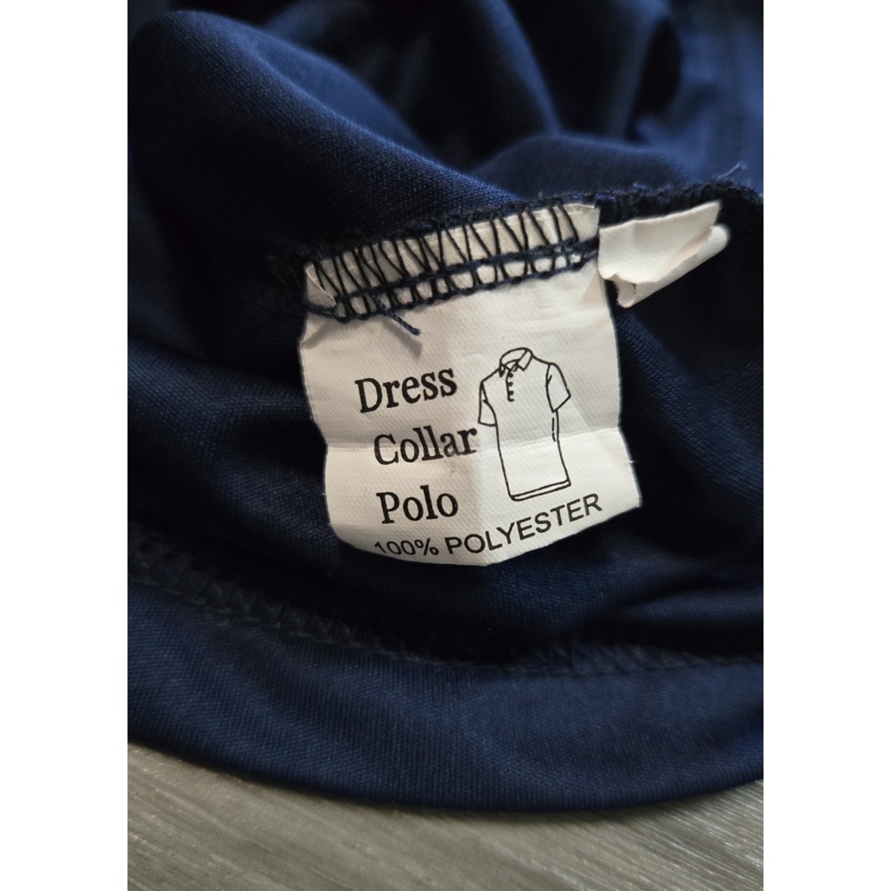 Collars and Co Dress Collar Polo Men's 3XL Blue Short Sleeve Shirt Performance - Picture 7 of 12